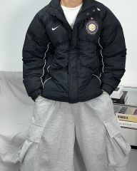00s NIKE ナイキ インテル ミラノ ダウンジャケット 中綿 L ブラック