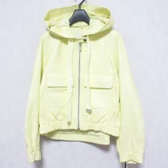 美品 23SS GRACE CLASS グレースクラス グレースコンチネンタル レザーショートブルゾン 2WAY ジャケット 0223104078 36 イエロー レディース 古着 中古 USED
