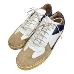 良品 JIL SANDER ジルサンダー ジャーマントレーナー ローカットスニーカー 35 22cm相当 ホワイト×ネイビー レディース 古着 中古 USEDのサムネイル