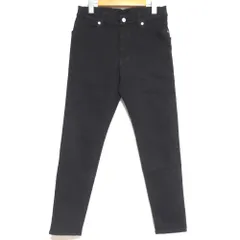 美品 junhashimoto ジュンハシモト CARROT FIT DENIM キャロットフィット ストレッチ スキニーデニムパンツ ジーンズ 2 ブラック メンズ 古着 中古 USEDのサムネイル