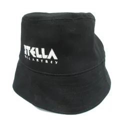 STELLA McCARTNEY ステラマッカートニー ロゴ刺繡 バケットハット 帽子 サイズ58 ブラック レディース 古着 中古 USEDのサムネイル