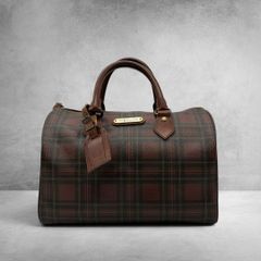 TRES archive y2k grunge boho leather tote bag toggle horn design