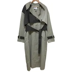 良品 23SS LE CIEL BLEU ルシェルブルー Wrapped Trench Coat ラップ トレンチコート 25S69302 サイズ36 グレー レディース 古着 中古 USEDのサムネイル