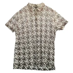 1piu1uguale3 ウノピュウノウグァーレトレ GRT119 PRY089 HOUNDTOOTH S/S POLO ハウンドトゥース 半袖 ポロシャツ ホワイト系 ブラウン系 Ⅴ【中古】のサムネイル