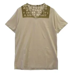 MAISON MARTIN MARGIELA メゾンマルタンマルジェラ 15SS S32GC9986 AIDS T-SHIRT エイズ 半袖 Tシャツ Vネック カットソー ベージュ系 L【中古】のサムネイル