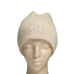 美品 DIESEL ディーゼル K-CODER-FULLY B ニットキャップ ビーニーキャップ サイズUNI ホワイト メンズ レディース 古着 中古 USEDのサムネイル