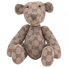 GUCCI グッチ テディベア グッチ柄 ブラック貯金箱 - メルカリ