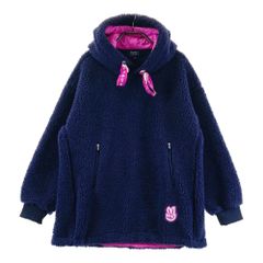 パーリーゲイツ フリース フード付きパーカー ネイビー サイズ0 - メルカリ