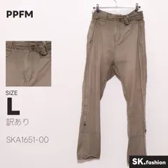 訳あり PPFM パンツ ストレート　カーゴ　ベルト付き　ポケット付き　綿100％のサムネイル