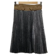 良品 3.1 Phillip Lim 3.1フィリップリム ラメプリーツスカート 00 シルバーカラー レディース 古着 中古 USEDのサムネイル