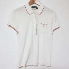 良品 Salvatore Ferragamo サルヴァトーレフェラガモ ポケット 半袖 ポロシャツ Sサイズ ホワイト レディース 古着 中古 USEDのサムネイル