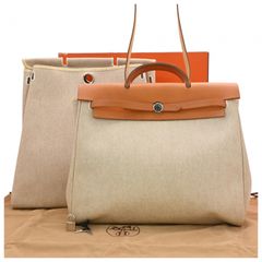 極稀少】エルメス プティアッシュ ハンドバッグ コットン×シルク 