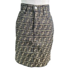 FENDIスカート FENDI jeans vintage ズッカ タイトスカート イタリア製 26 - メルカリ