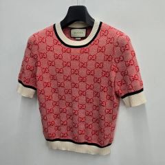 GUCCI グッチ リバーシブル 半袖ニットセーター トップス 袋付き 