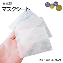 マスクフィルター 10cm×8cm 30枚入り 3個セット フィルターシート 洗える 日本製 不織布マスクシート エコテックス認証