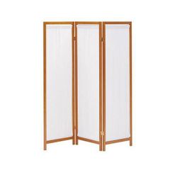 送料無料 木製スクリーン帆布4連 高さ150cm パーテーション 衝立（284