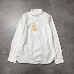 45R オックスフォードのバンダナ刺し子908タックシャツ ホワイト 刺繍