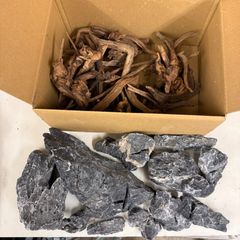 酸処理青龍石お任せ10キロセット 親石付き 龍王石 竜王石 水槽用石