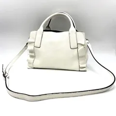 RIPANI リパーニ　フリル　ショルダーバッグ　ハンドバッグ　2WAYバッグ　ホワイト　白　レザー　イタリアのサムネイル