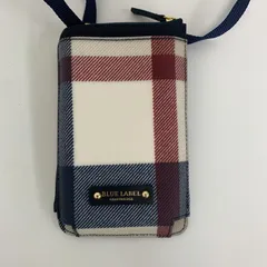 【極美品】ブルーレーベルクレストブリッジ スマホショルダー ポシェット チェック