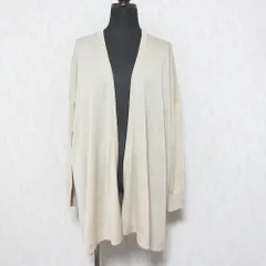 未使用 24SS La TOTALITE ラトータリテ ミドル丈カーディガン サイドスリット シアーニットガウン 24080140748020 F ベージュ レディース 古着 中古 USEDのサムネイル