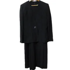 美品 GIVENCHY ジバンシィ ノーカラージャケット+プリーツワンピース フォーマル スーツ セットアップ サイズ10 ブラック レディース 古着 中古 USEDのサムネイル