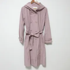 美品 INGEBORG インゲボルグ 綿ナイロンタッサーエアロワッシャートレンチコート サイズ3 ピンク レディース 古着 中古 USEDのサムネイル