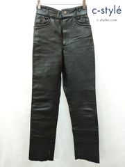 V772 [人気] VANSON バンソン レザーパンツ 28 ブラック USA製