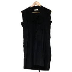 美品 ISABEL MARANT ETOILE イザベルマランエトワール ドット柄 レースアップワンピース サイズ38 ブラック レディース 古着 中古 USEDのサムネイル
