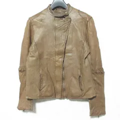 L'Appartement × sisii アパルトモン シシ 別注 レザー ライダースジャケット XS ブラウン レディース 古着 中古 USEDのサムネイル