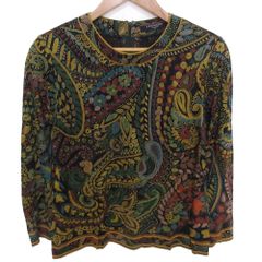 LEONARD FASHION ペイズリー柄 長袖カットソー Mサイズ - メルカリ