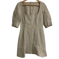 良品 STELLA McCARTNEY ステラマッカートニー Uネック ワンピース サイズ36 グレージュ レディース 古着 中古 USEDのサムネイル