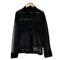 美品 24SS Grace Class グレースクラス ニットシアーシャツ ブラウス 0224143101 サイズ36 ブラック レディース 古着 中古 USEDのサムネイル