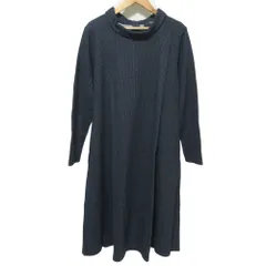 美品 Max Mara Weekend マックスマーラ ウィークエンド 長袖 ストライプ ロングワンピース S ネイビー レディース 古着 中古 USEDのサムネイル