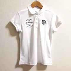 良品 Jack Bunny!! ジャックバニー ロゴワッペン 半袖 ポロシャツ 263-9160564 サイズ0 ホワイト レディース 古着 中古 USED
