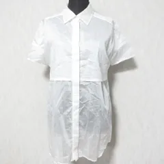 美品 23SS Diagram ダイアグラム グレースコンチネンタル シアーカットシャツ 0323241068 サイズ38 ホワイト レディース 古着 中古 USEDのサムネイル