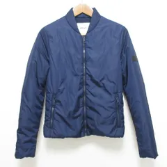 美品 BALLY バリー ジップアップ パデッドジャケット サイズXS ネイビー レディース 古着 中古 USEDのサムネイル
