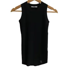 美品 24AW UN3D. アンスリード ベーシックリブニットタンクトップ カットソー 522432601001 フリーサイズ ブラック レディース 古着 中古 USEDのサムネイル