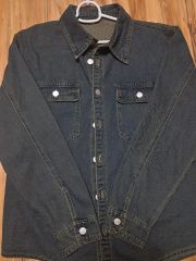 美品【大きいサイズ XL】カイハラデニム ストレッチデニムジャケット 
