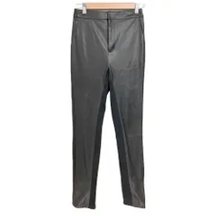 良品 DOUBLE STANDARD CLOTHING ダブルスタンダードクロージング フェイクレザー スキニーパンツ サイズ36 ブラック レディース 古着 中古 USED