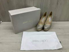 JIMMY CHOO ジミーチュウ パンプス グリッターパンプス 表記サイズ37 2/1 シャンパンカラー 