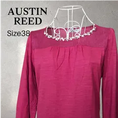 AUSTIN REED オースチンリード ビジューパール付きウールカットソー 38 ピンクのサムネイル