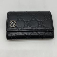 GUCCI GGエンボス キーケース 6連 ブラック - メルカリ