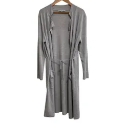 美品 MACKINTOSH LONDON マッキントッシュロンドン リネン ウール ロング ニットカーディガン サイズ38 グレー レディース 古着 中古 USEDのサムネイル