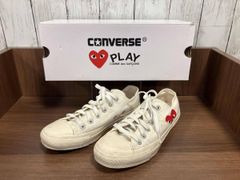 converse コンバース PLAY COMME des GARCONS プレイ コムデギャルソン スニーカー オフホワイト ALL STAR OX PCDG 21 箱 24cm ハート