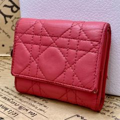 レア⭐︎Christian Dior 長財布 キルティング エナメルピンク - メルカリ