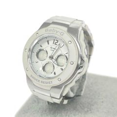 電波ソーラー】Baby-G G-MS ホワイト×シルバー コンポジットバンド