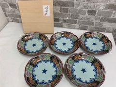 【未使用品】有田焼 古伊万里様式 極錦金彩古伊万里様式【小皿】｜有田焼なら賞美堂本店オンラインショップ 和食器 銘々皿 輪花皿 5客セット 小皿 食器