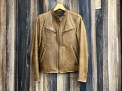 Paul Smith ポールスミス ライダースジャケット シングルライダース レザージャケット サイズS カラーブラウンのサムネイル