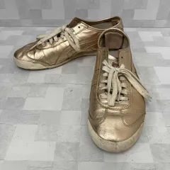Onitsuka Tiger オニヅカタイガー MEXICO 66 天然皮革 TH6G1L ピンクゴールド スニーカー 28cm